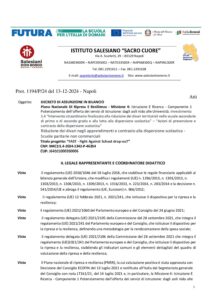 Decreto assunzione in bilancio