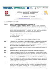 Decreto incarichi personale organizzativo