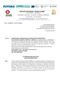 Disseminazione iniziale progetto
