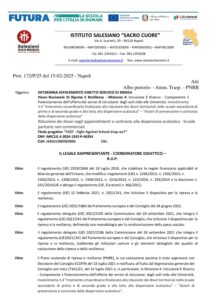 FORNITURA PASTI DETERMINA E AGGIUDICAZIONE