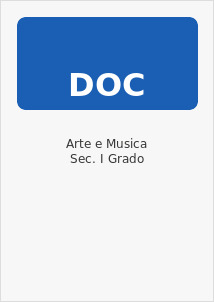ARTE E MUSICA - SC. 1° GRADO