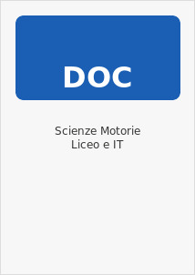 SCIENZE MOTORIE LICEO e IT