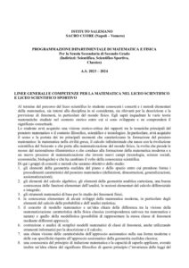 MATEMATICA E FISICA SEC. 2 GRADO