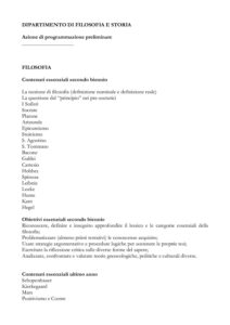 STORIA E FILOSOFIA