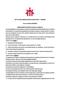 Regolamento scuola-famiglia 22/23